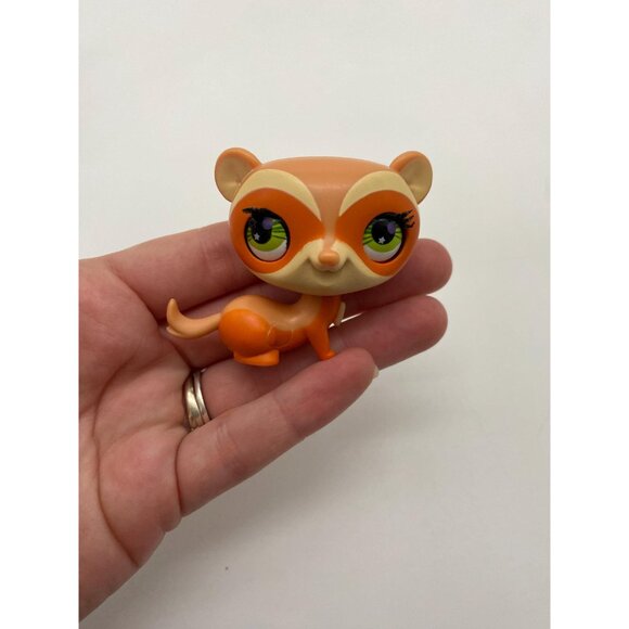 Vintage Hasbro Littlest Pet Shop Orange Ferret Figurine - Retro Toy Collectible - Picture 6 of 7